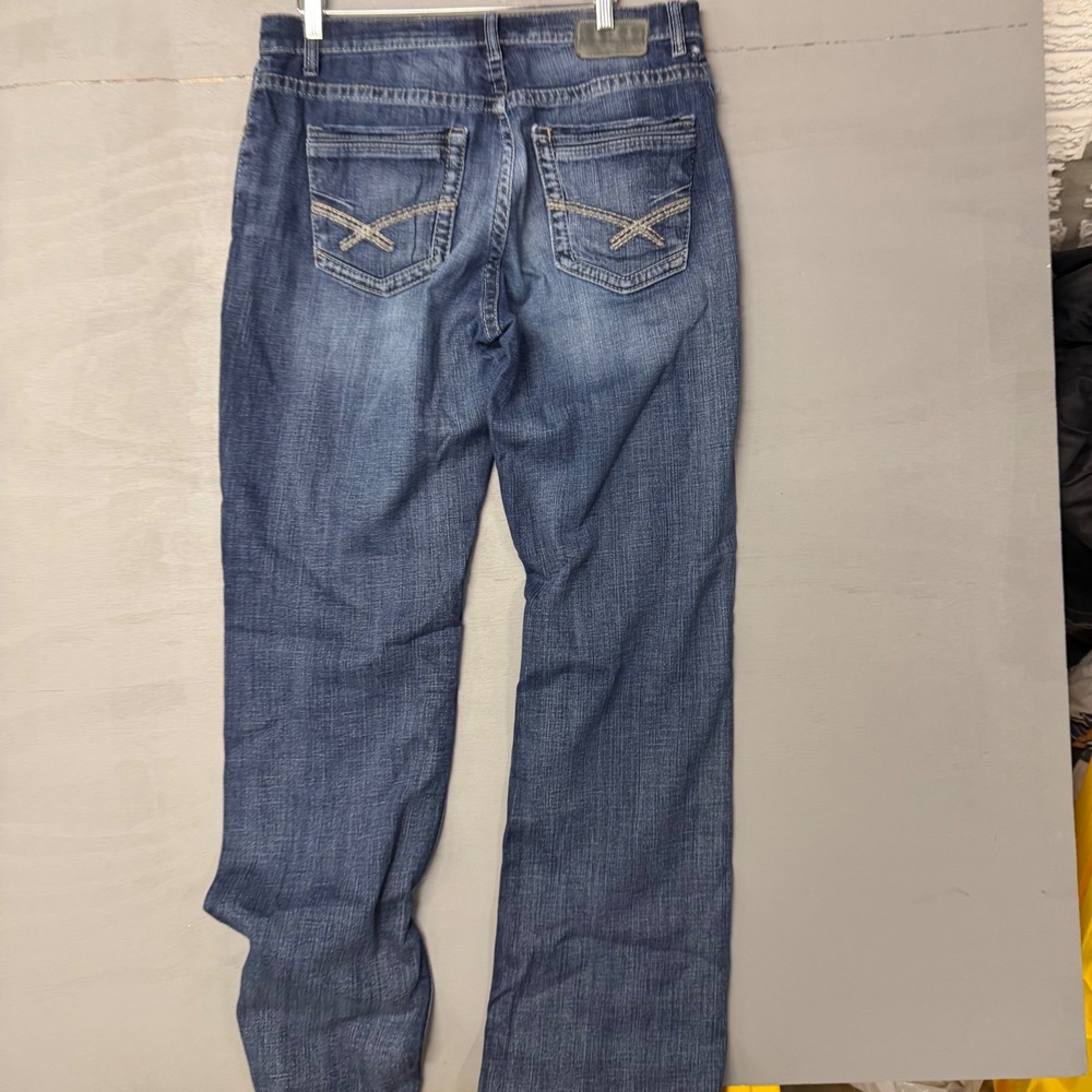 BKE Tyler Straight Leg Mens Jeans 33XL Medium Wash Blue Denim - Picture 2 of 5